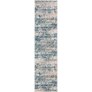 Safavieh Tapis de salon interieur en gris & bleu, 61 x 244 cm