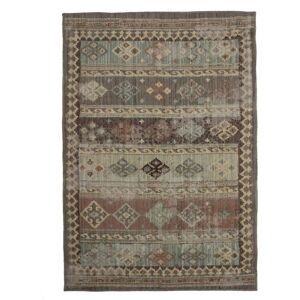 The Deco Factory Tapis motifs lignes orientaux marron 133x190 Marron 190x130x130cm