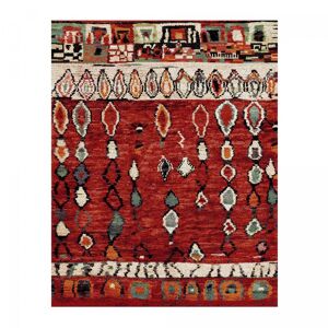 Un amour de tapis Tapis berbere style 120x170 rouge OEKO-TEX® Rouge 170x13x120cm