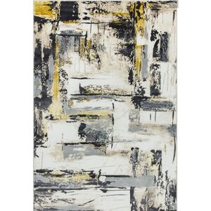 Novatrend Tapis de salon moderne en polyester jaune 160x230 cm Jaune 160x0x230cm