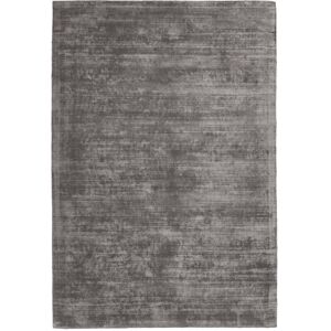 Novatrend Tapis moderne en soie gris foncé 200x290 cm Gris 200x0x290cm