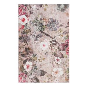 Wecon Home Tapis plat motif floral colore boheme 160x230