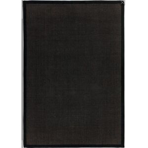 Novatrend Tapis en fibre vegetale noir 68x300 cm