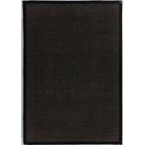 Novatrend Tapis en fibre vegetale noir 68x240 cm