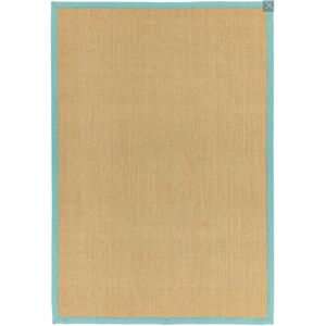 Novatrend Tapis en fibre vegetale bleu ciel 240x340 cm