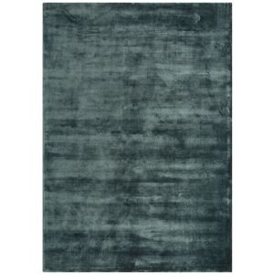 Novatrend Tapis luxe designer en viscose bleu pétrole 175x250 cm Bleu 175x0x250cm