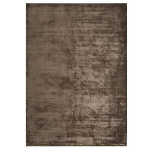 Novatrend Tapis luxe designer en viscose marron chocolat 200x300 cm Marron 200x0x300cm