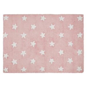 Lorena Canals Tapis ethnique enfant en coton rose 120x160 Rose 160x1x120cm