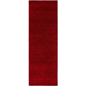 Benuta Tapis de couloir en laine rouge 80x300