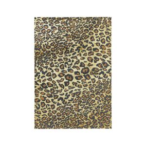 Novatrend Tapis tissé plat léopard marron 200x290 cm