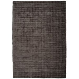 Novatrend Tapis moderne fait main en viscose marron foncé 200x290 cm