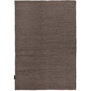 Novatrend Tapis tressé main en laine taupe 200x290 cm Marron 200x0x290cm