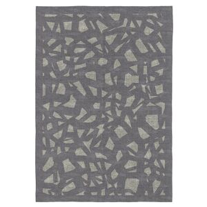 Tapis décoratif en coton impression digital gris 140x200 cm