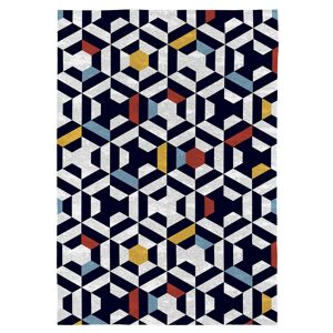 Rodier Tapis decoratif en coton imprime motifs graphiques 120x170 cm Multicolore 170x170x120cm