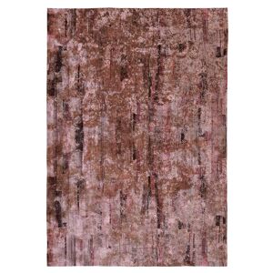 Tapis décoratif modern en coton impression digital marron 120x170 cm