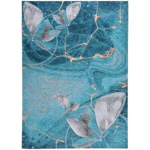 Gino Falcone Tapis salon tisse plat - turquoise multi 130x190 cm