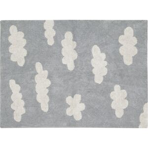 Lorena Canals Tapis coton motif nuage gris 120x160 Gris 160x1x120cm