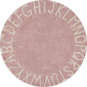 Lorena Canals Tapis coton motif alphabet rose D150cm