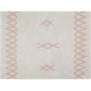 Tapis coton lavable vintage nude 120x160cm