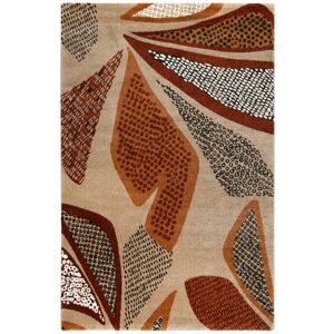 Esprit Tapis design motif vegetal fond beige sable 160x225