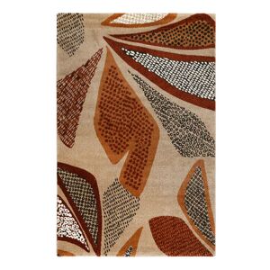 Esprit Tapis design motif vegetal fond beige sable 120x170