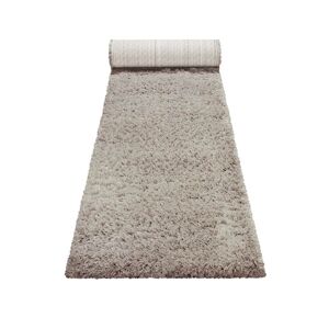 Esprit Tapis de couloir uni beige taupe 100% de matière recyclée 80x300 - Publicité