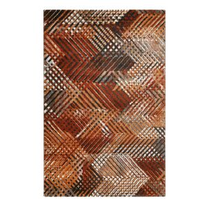 Esprit Tapis plat graphique design tons de brique 160x225