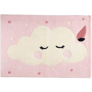 Sauthon Tapis de chambre Nuage taille 130x90cm en acrylique Rose