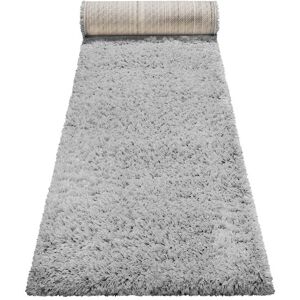 Esprit Tapis de couloir uni gris issu a 100% de matiere recyclee 80x300