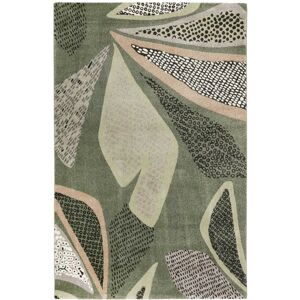 Esprit Tapis design motif végétal fond vert sauge 160x225 Vert 160x225x160cm