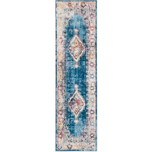 Safavieh Tapis de salon interieur en bleu & ivoire, 69 x 244 cm