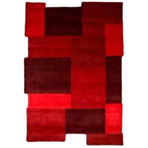 Novatrend Tapis moderne et design en laine rouge 160x230 cm