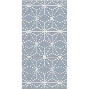 Home and Living Tapis vinyle lignes d'étoiles bleus 80x250cm Bleu 250x0x80cm