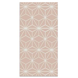 Home and Living Tapis vinyle lignes d'étoiles roses 80x250cm Rose 250x0x80cm