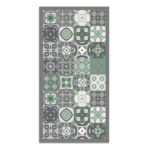 Home and Living Tapis vinyle carreaux ciments vert 80x250cm Vert 250x0x80cm