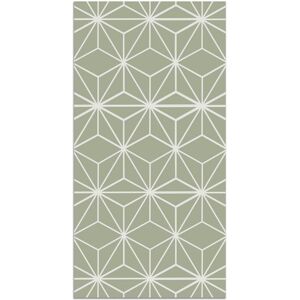 Home and Living Tapis vinyle lignes d'étoiles vertes 160x230cm Vert 230x0x160cm