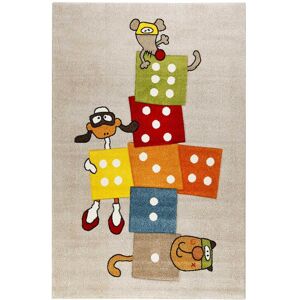 Tapis marelle enfant motif animaux multicolore 160x225