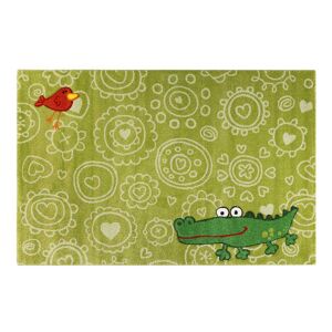 Tapis enfant animal crocodile vert 120x170