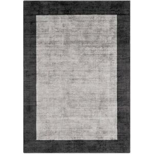 Novatrend Tapis a bordures en viscose argent 200x200 cm