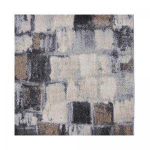 Un amour de tapis Tapis salon gris 100x100 carré