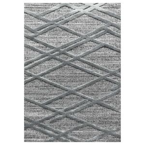 STUDIO DECO Tapis boheme a relief gris 160x230cm