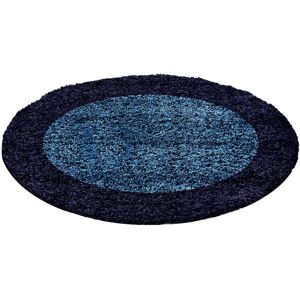 STUDIO DECO Tapis a bordures rond bleu 200x200cm