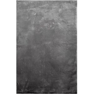 Homie Living Tapis tufte meches rases gris anthracite 120x170