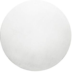 Homie Living Tapis rond tufte meches rases (15 mm) blanc 200 D Blanc 200x200x200cm