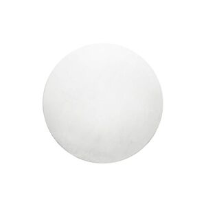 Homie Living Tapis rond tufte meches rases (15 mm) blanc 200 D