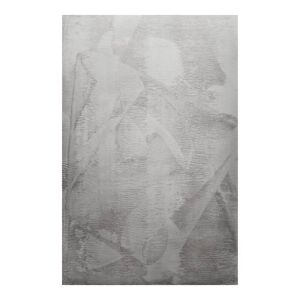 Homie Living Tapis tufte meches rases (15mm) gris clair 133x200 Gris 133x200x133cm