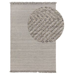 Benuta Tapis de laine gris clair 80x150