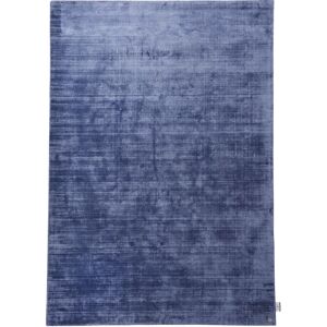 Tom Tailor Tapis élégant doux et brillant en viscose Bleu 140x200