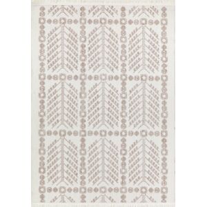 Nazar Tapis salon crème de style ethnique 160x230 Blanc 230x2x160cm