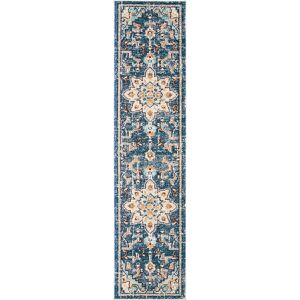 Safavieh Tapis de salon interieur en bleu & bleu clair, 61 x 244 cm